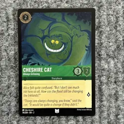 Disney Lorcana RotF Cheshire Cat Always Grinning 74/204 Uncommon Foil NM - Image 1
