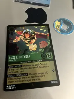 Disney Lorcana - Buzz Lightyear On the Way 85/204 - Cold Foil - Wilds Unknown - Image 1