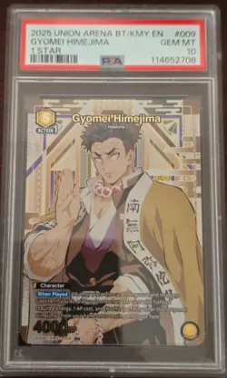 2025 Union Arena Demon Slayer Gyomei Himejima KMY-2-009 Special PSA 10 - Image 1