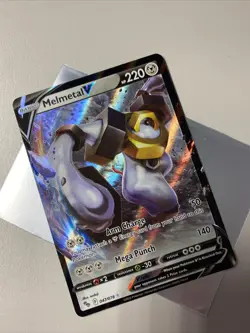 Melmetal V 047/078 -- Pokemon Go -- NM - Mint Holo Ultra Rare Card - Image 1