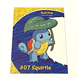 Pokemon Topps 2000 TV Animation Series 2 Clear Card #PC4 07 Squirtle - Image 1