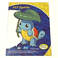 Pokemon Topps 2000 TV Animation Series 2 Clear Card #PC4 07 Squirtle - Image 2