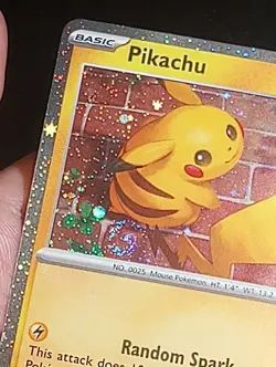 PERFECT FART SWIRL 🌀 NM Pikachu 051/162 30th Anniversary Stamped Pokemon Card - Image 2