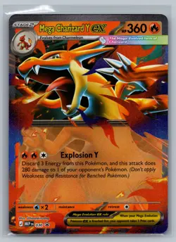 Mega Charizard Y ex ME: Mega Evolution Promo #030 Holo Pokemon Card - Image 1
