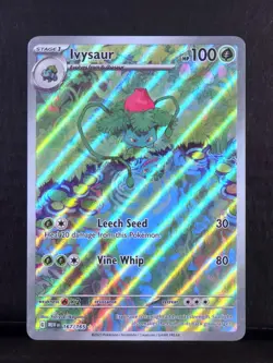 NM Ivysaur 167/165 Scarlet & Violet: 151 IR Holo Pokemon Card - Image 1