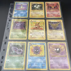 ⭐Complete Non Holo Fossil set Pokemon Cards 1999 WOTC⭐ Pokemon Fossil no 16-62 - Image 3