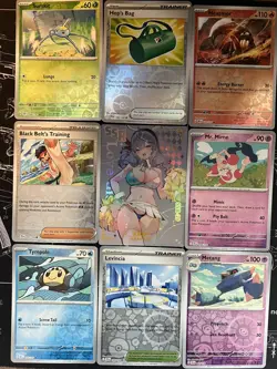 Rare Sexy Anime Waifu Card and 8 Holographic pokemon cards - Image 1