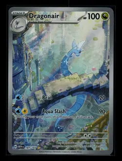 Pokemon TCG Foil Full Art Dragonair Scarlet & Violet 151 Card 181/165 NM - Image 1