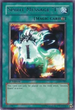 Yu-Gi-Oh Card - LON-089 - SPIRIT MESSAGE I (rare) *1st Edition* - NM - Image 1