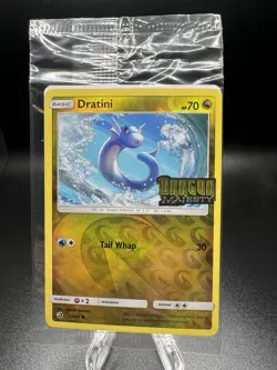 Dratini 35/70 Dragon Majesty Stamped Toys R Us Promo Pokemon Card SEALED - Image 1