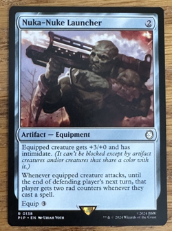 MTG Fallout, Nuka-Nuke Launcher -- Light Played - Image 1