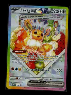 Pokemon Eevee ex Sv: Scarlet & Violet Promo Holo 174 HP 200 English TCG Card - Image 1