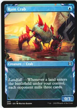 Ruin Crab (Showcase) 295 Uncommon Zendikar Rising Near Mint - Image 2
