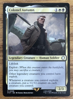 MTG Fallout, Colonel Autumn -- Light Played - Image 1