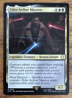 MTG Fallout, Elder Arthur Maxson -- Light Played - Image 1
