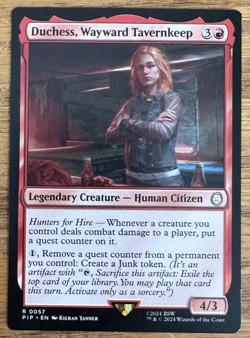 MTG Fallout, Duchess, Wayward Taverkeep -- Light Played - Image 1