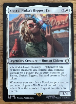 MTG Fallout, Sierra, Nuka's Biggest Fan -- Light Played - Image 1