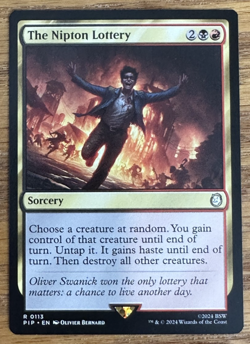 MTG Fallout, The Nipton Lottery -- Light Played - Image 1