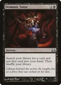 MTG - DEMONIC TUTOR - Duel Decks: Divine vs. Demonic LP/EX - Image 1