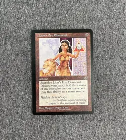 Magic The Gathering Lion’s Eye Diamond MTG Mirage 1996 Vintage Rare Nice MP - Image 1