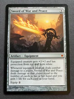 MTG Sword of War and Peace {New Phyrexia} - LP - Image 1