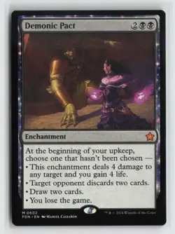 Demonic Pact 0602 Foundations FDN MTG Magic - Image 1