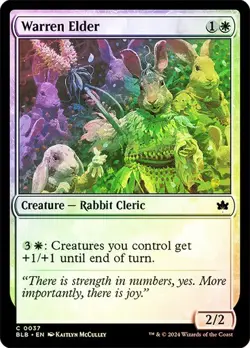 MTG-Warren Elder Bloomburrow(NM-FOIL)#37 - Image 1