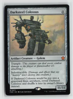 Darksteel Colossus 0671 Foundations FDN MTG Magic - Image 1