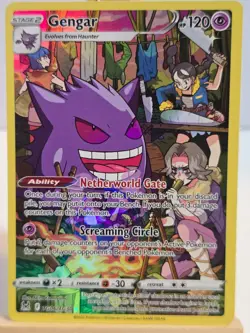 POKEMON Gengar TG06/TG30 Trainer Gallery Holo Ultra Rare Lost Origin TCG Card - Image 2
