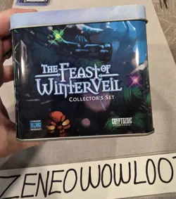 World Of Warcraft Feast Of Winter Veil TIN, Deckbox, 50 Card Set+ Tiny snowman - Image 4