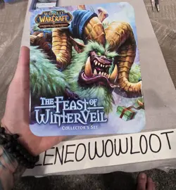 World Of Warcraft Feast Of Winter Veil TIN, Deckbox, 50 Card Set+ Tiny snowman - Image 5