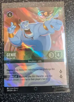 Disney Lorcana TCG The First Chapter - Genie - On the Job 209/204 - Image 1