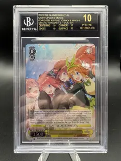 [POP 1] 2023 Weiss Schwarz Forever as Five Quintessential Quintuplets BGS 10 BL - Image 1