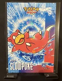 Full Art Pokemon 2024 Card Database Attacks Kanto Cracked Ice Holo Slowpoke NM - Image 1