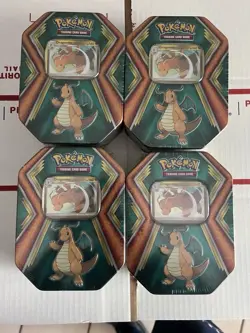 X4 Pokemon TCG Dragonite Dragons Tin w/ 10 Mini 3-Card Booster Packs - NEWSEALED - Image 3