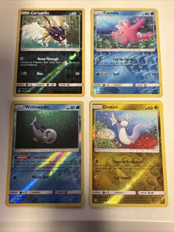 Pokemon 2017 Sun & Moon Base Set Reverse Holo Card Lot LP/MP - Image 1