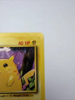 Pokemon TCG Base Set Pikachu Card 58/102 Unlimited Regular Common LP - Image 2