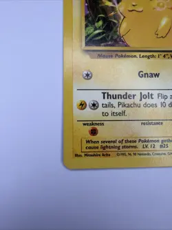 Pokemon TCG Base Set Pikachu Card 58/102 Unlimited Regular Common LP - Image 4