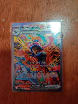 Pokemon Greninja EX TCG Scarlet & Violet Twilight Masquerade Card 214/167 Mint - Image 2