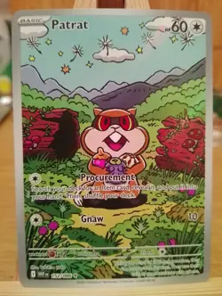 Pokemon TCG White Flare Patrat 152/086 illustration Rare Card N Mint - Image 1