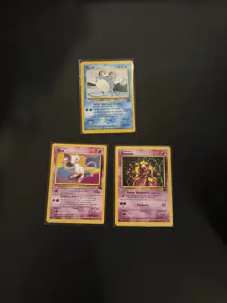 Pokemon Black Star Promo Cards Mew #8; Mewtwo #14; And Marill #29 (1999) - Image 1
