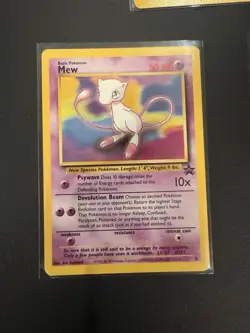 Pokemon Black Star Promo Cards Mew #8; Mewtwo #14; And Marill #29 (1999) - Image 3