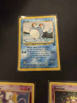 Pokemon Black Star Promo Cards Mew #8; Mewtwo #14; And Marill #29 (1999) - Image 5