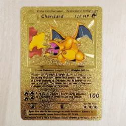 ❤‍🔥 Charizard 120 HP Pokemon Gold Foil Card 4/102 ✨ - Image 1