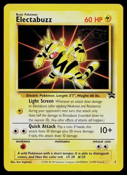 Pokemon Card - Electabuzz Wizards Black Star Promos 2 Promo - Image 1