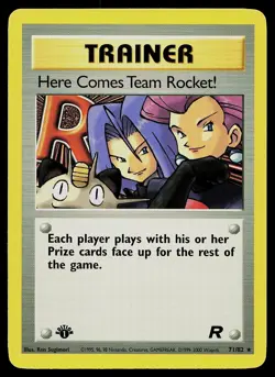 Pokemon Card - Here Comes Team Rocket! Team Rocket 71/82 1st Edition Rare - Image 1