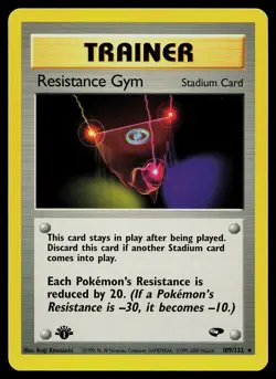 Pokemon Card - Resistance Gym Gym Challenge 109/132 1st Edition Rare - Image 1