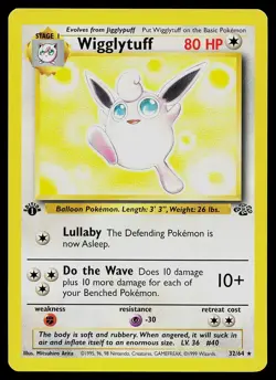 Pokemon Card - Wigglytuff Jungle 32/64 1st Edition Rare - Image 1