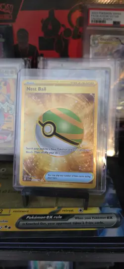 Pokemon TCG Nest Ball Scarlet & Violet Trainer Card Gold Rare, Base Set, 255/198 - Image 1