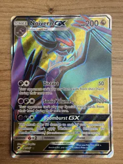 Pokemon Noivern GX Full Art Card 141/147 Burning Shadows Series - Image 1